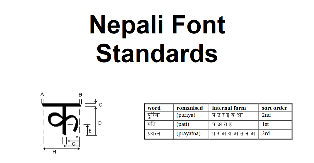 Nepali Font Standards
